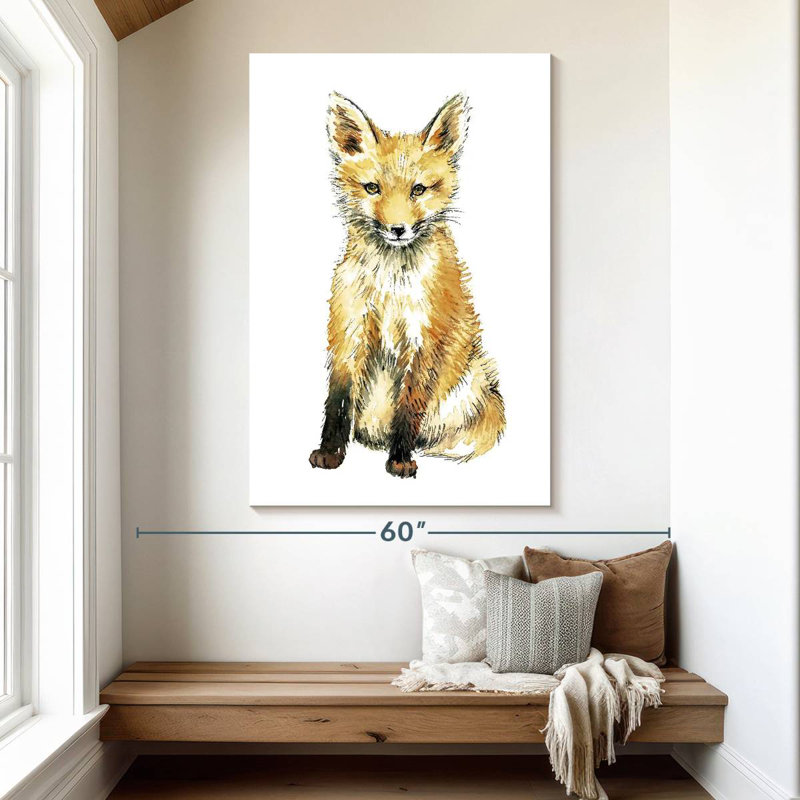 Brampt Baby Fox Portrait, 51" H x 34" W
