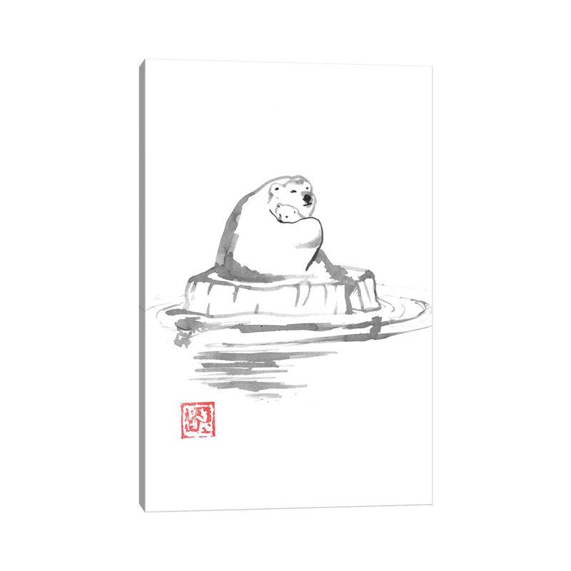 Polar Bears by Péchane - Painting on Canvas, Wrapped Canvas, 101.6 cm H x 66.04 cm W x 1.91 cm D