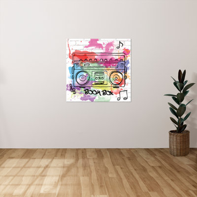 "Boom Box" by Daniela Santiago Print on Canvas