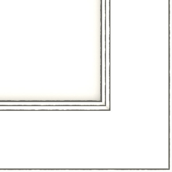 Dwelling Lanning Door Sample, Maple, True White w/Nickel Glaze