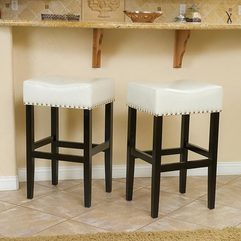 Tabouret de comptoir en similicuir