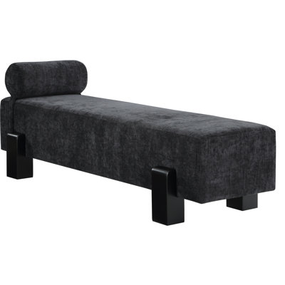 Banc rembourré en tissu Berlon Chenille