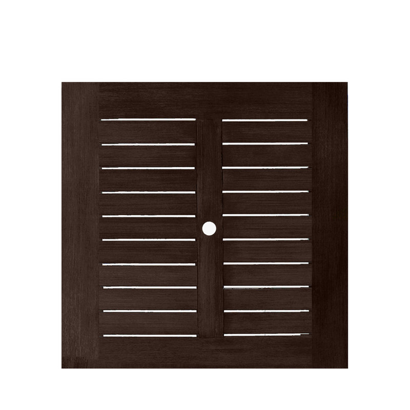 Club Aluminum Outdoor Dining Table, Mahogany
