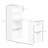 Ternes 47" Writing Table with Bookshelf, Desk with 6-Tier Storage Shelves-942987810