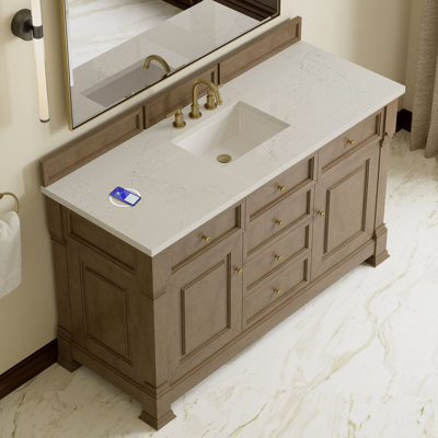 Brookfield 60"W Single Vanity W/ Freepower Wireless Charger