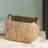 SOL HOME Ludmilla Rectangular Multi Purpose Water Hyacinth Baskets with Handles - 16" x 12" x 13"