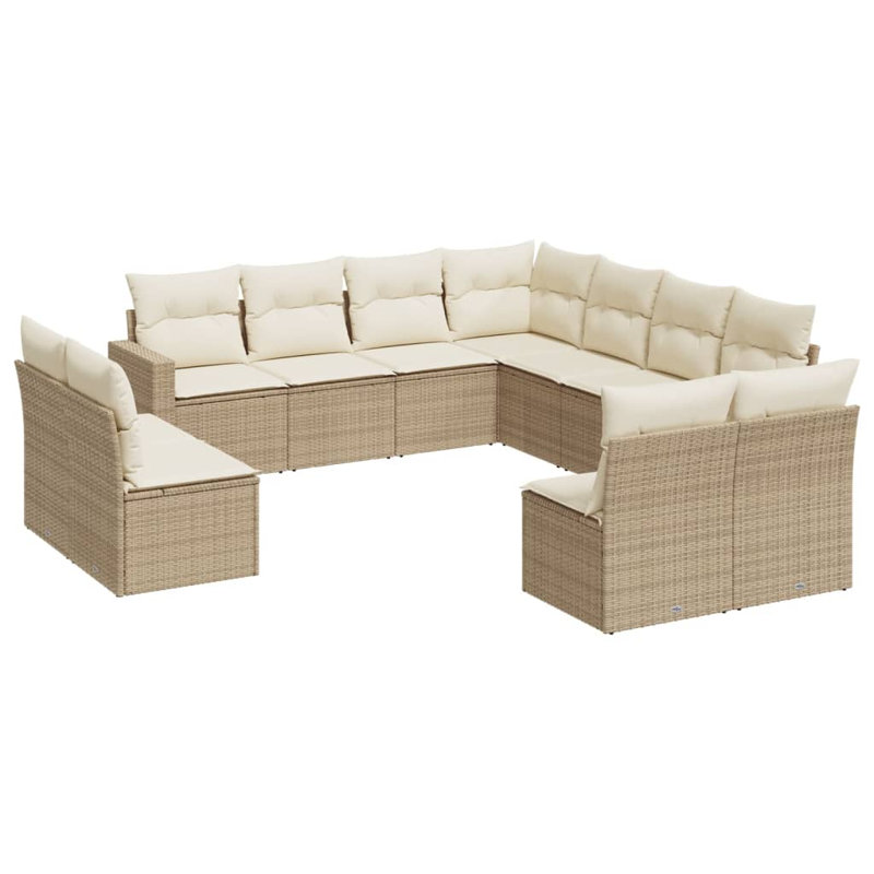 Ensemble de canapé de jardin Vidaxl, Beige