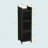 Modern Three-Tier Glass Door Cabinet-1719883825