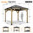 10 Ft. W x 10 Ft. D Wood Patio Gazebo-93818301