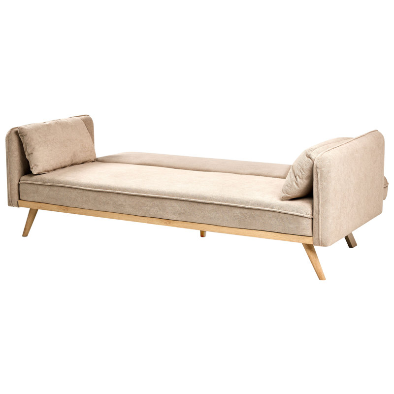 Sofa Bed ASAA Fabric, Light Brown