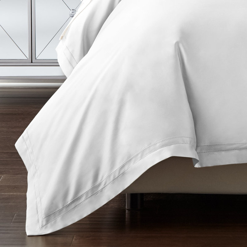 Yalda Duvet Cover Set, King Duvet Cover + 2 King Sham, White