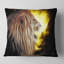 Lion avec feu - coussin à imprimé animal-30142774-30142770