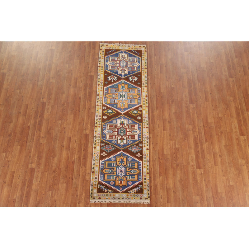 Tapis de couloir oriental géométrique 3x8