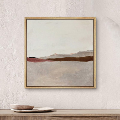 " Duotone Tan Brown Pastel Landscape Abstract Shapes Modern Art Decoration Nordic Minimal Calm/Zen "