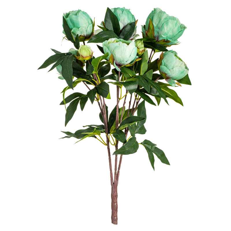 Pivoine artificielle 23 po, Vert
