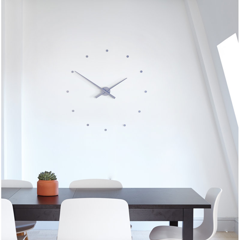 Horloge murale, Bleu acier, Grand
