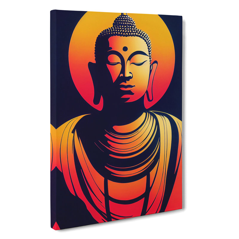 Modern Buddha No.1 Abstract - Wrapped Canvas, 50cm H x 35cm W x 3cm D
