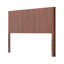 Tête de lit en bois moderne avec ondulé arqué, s'adapte aux lits de taille grand, au design à grain vertical, de style maison de campagne et rétro, facile à assembler.