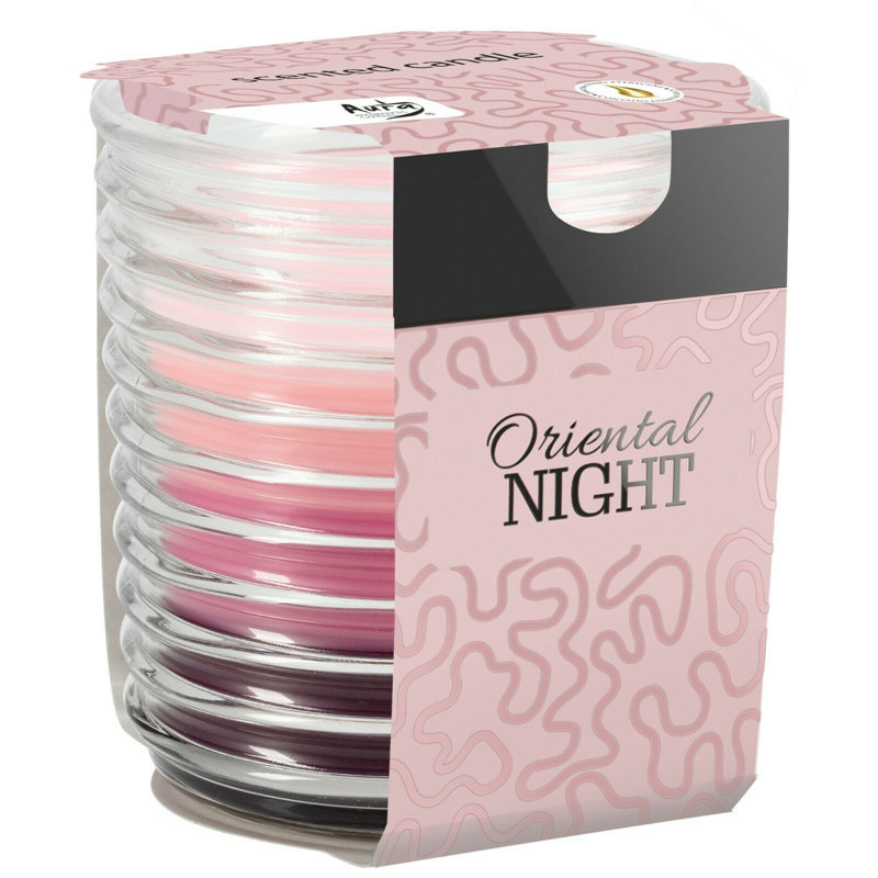 Oriental Night Scented Jar Candle with Glass Holder