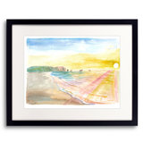 West Coast Beach Waves In New Zealand Dreams Print by Martina Bleichner