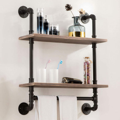 Deya 24inch 2 Tier Floating Shelf