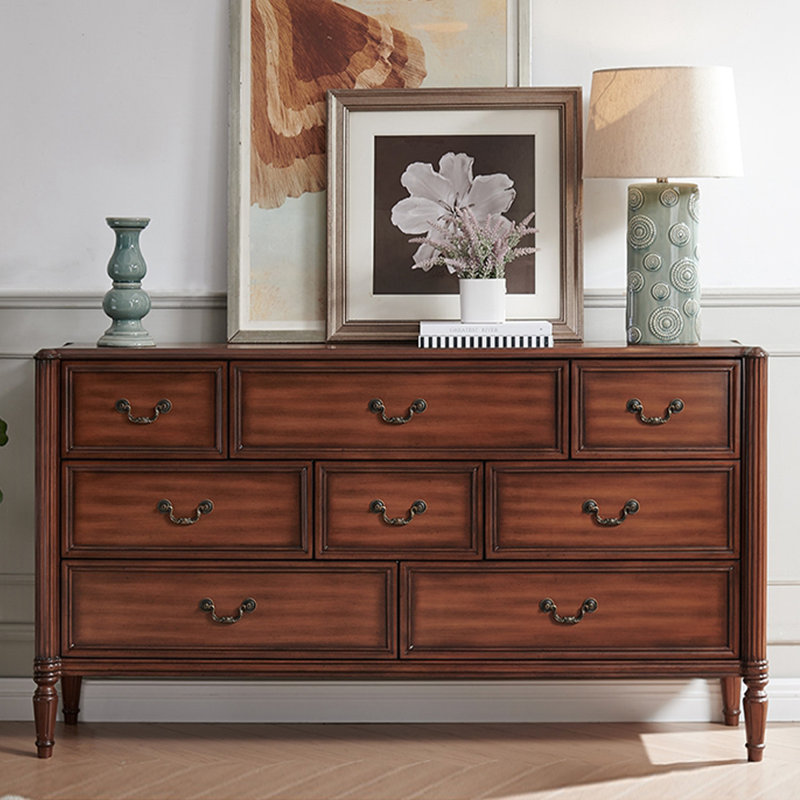 Brown Solid Wood Accent Cabinet, Brown/Brown
