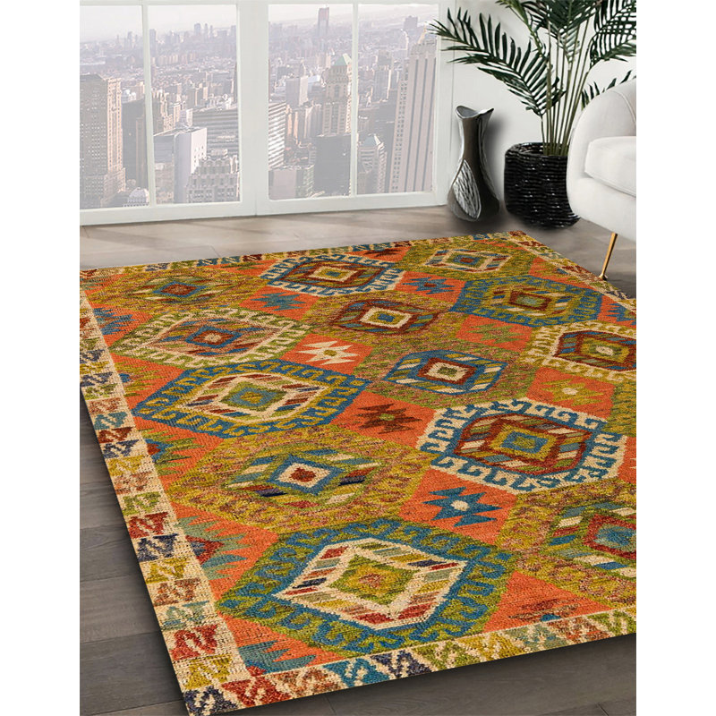 Ameka Ikat Indoor Rug, Square 8'