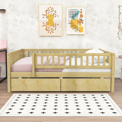 Leeroy Wood Daybed with Two Drawers