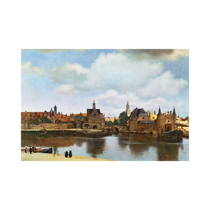 Vue de Delft, c. 1660-61 - Giclée sur toile tendue avec châssis, H 12 po x l 18 po