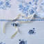 Housse de couette à rayures florales double / grand, microfibre, bleu, fermeture à boutons avec 2 taies décoratives, bleu-121163689