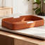 Handcrafted Leather Tray For Home Decor, Modern Rectangle Storage Organizer For Coffee Table And Desktop-1469700272-1469700303