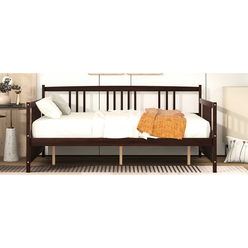 Daybed With Solid Legs - And Versatile For Bedroom Living Area, Bed Or Choice In Full Size, Strong, Functions As Storage