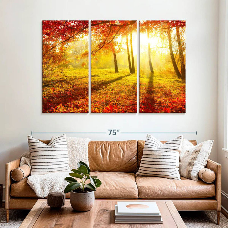 Alvord, paysage d'automne lumineux, H 42 po x l 65 po