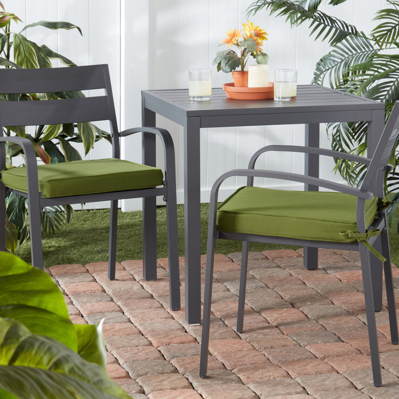 Sunbrella Outdoor Dining Chair Seat Pad, Hunter Green