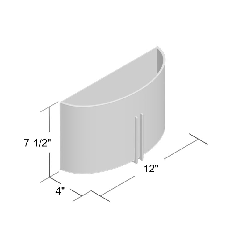 Collazo Flush Mounted Sconce, Incandescent