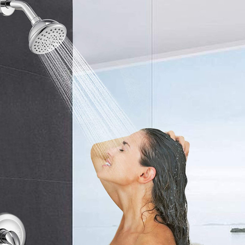 Robinet de baignoire et de douche avec valve brute, Chrome