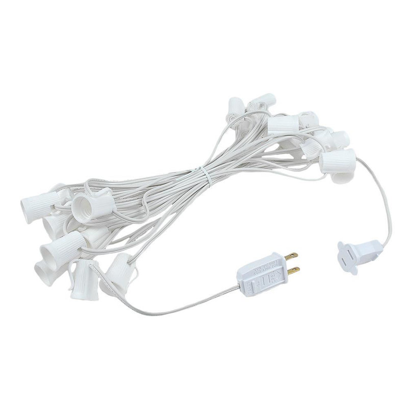 Fantaisie 25 pi pour l’extérieur 25 lumières Socorro, Bleu, Blanc / Transparent