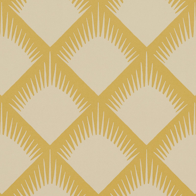 Schumacher x Neisha Crosland Maize Wallpaper, Mustard