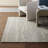 NICOLE MILLER NEW YORK Mod Weave Abstract Knotted Texture Handcrafted Wool Area Rug Light Grey-106275379
