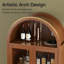 Armoire arquée 78,4 "avec lumières DEL