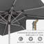 Parasol de marché rectangulaire avec mât central-544868087