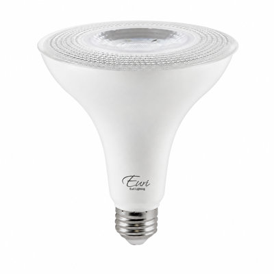 Euri Lighting PAR38 LED Bulbs, 12W, 1050 lm, 100W Eq., 5000K, E26, Dimmable, CEC/UL, 2-Pack