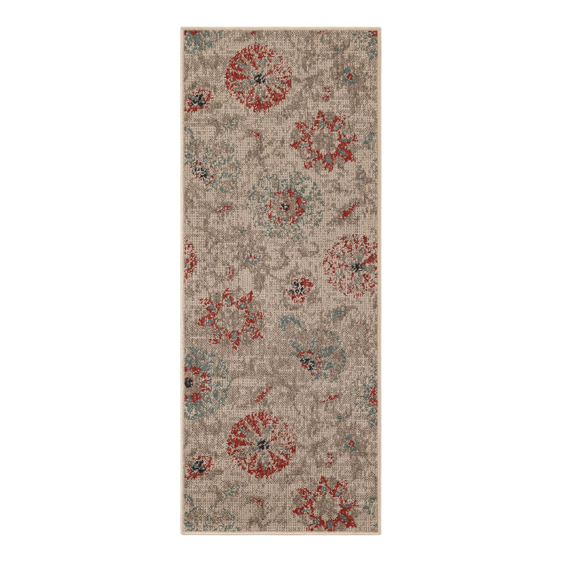Tapis botanique intérieur / extérieur, Tapis de couloir 2 pi x 5 pi 1 po