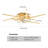 Hanke 32.28" 6-Speed Reversible LED Dimmable Ceiling Fan With Light And Remote