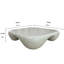 Table basse moderne en faux travertin textu pour salon / bureau-937177782