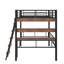 Lit mezzanine en métal avec bureau intégré-1569788038