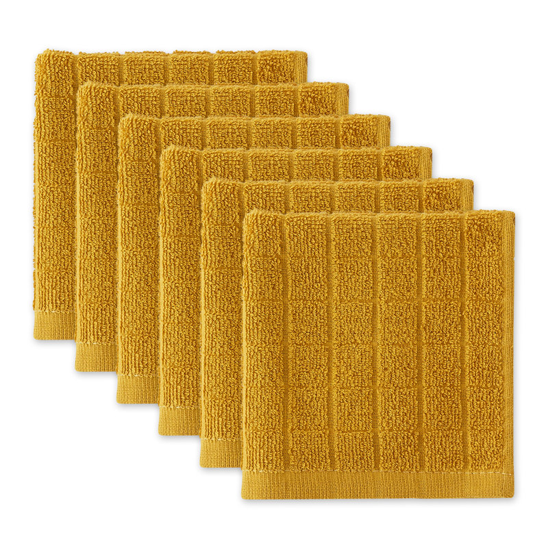Waffle Dish Cloth Kitchen Towel, Lemongrass