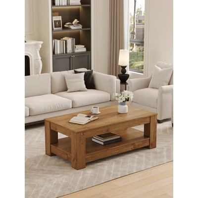 Table basse moderne et pratique en bois naturel