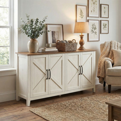 Buffet, armoire de rangement et buffet 59 po.