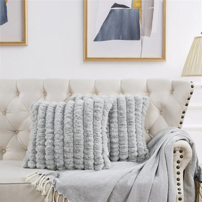 Striped Square Cushion Cover